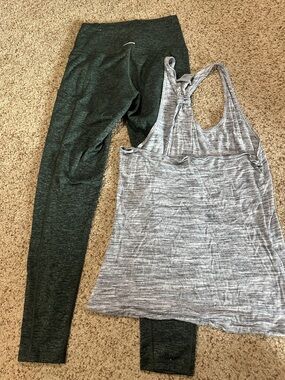 aerie Heather Charcoal Gray Active Champion Tank Top